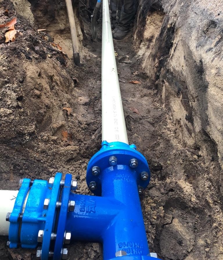 Nieuwe aanleg Waterleiding